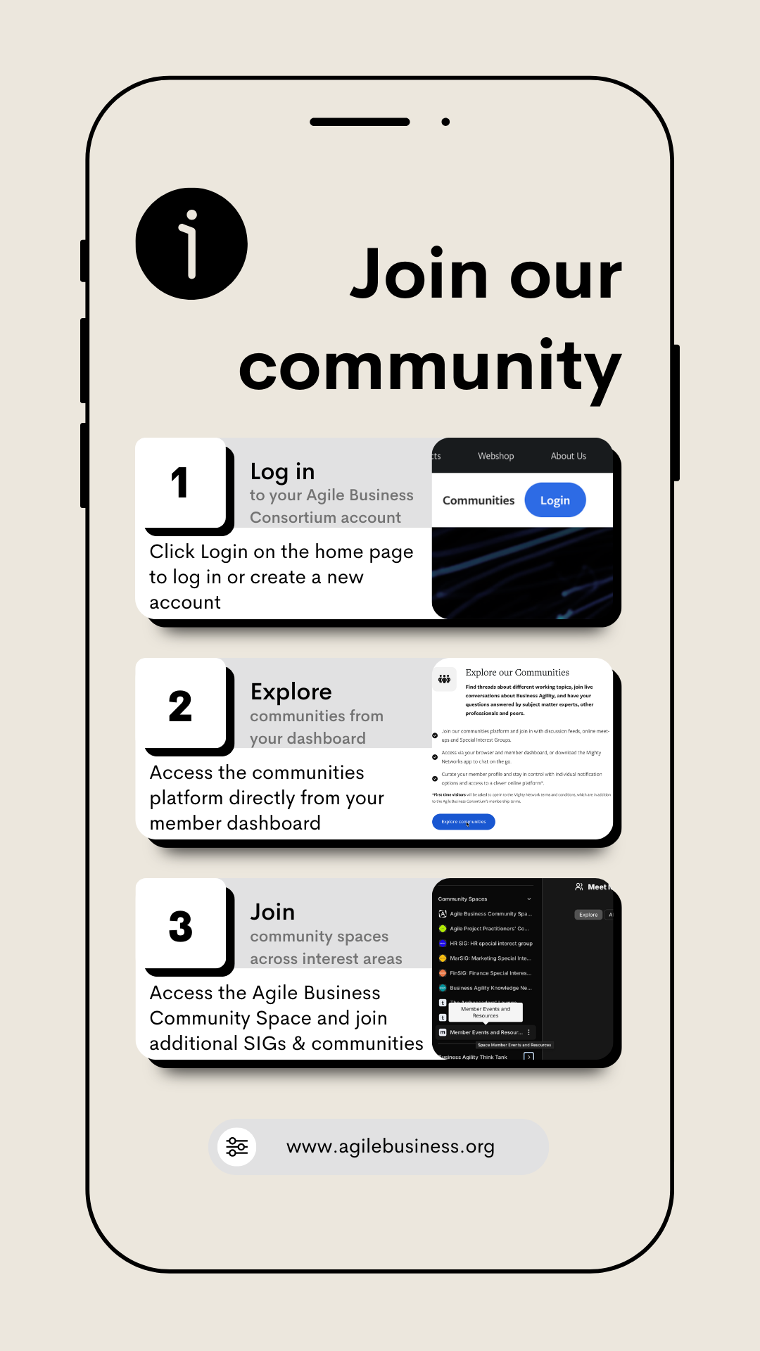 Join our communities